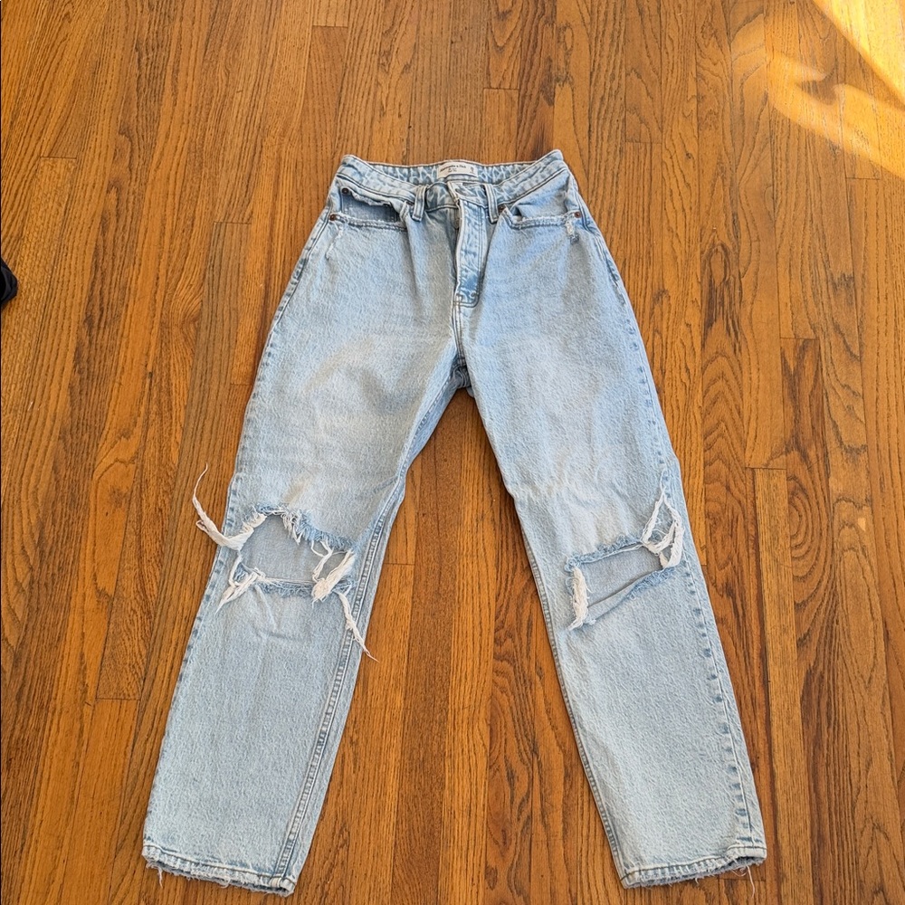 Abercrombie & Fitch Light Blue High Rise Jeans